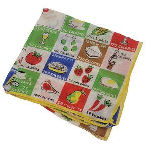 Vintage 1950’s Calories Themed Novelty Handkerchief, Book Piece
